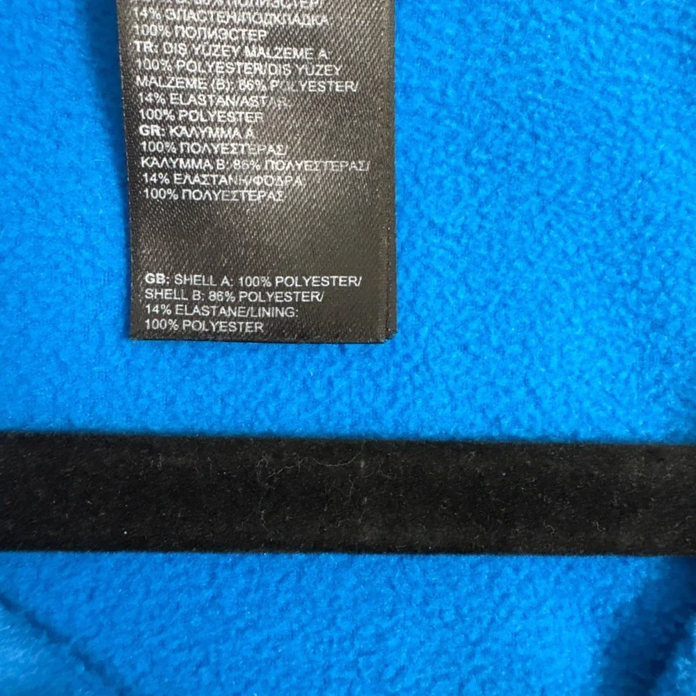 The North Face Fleece Jacket Mens XXL Blue TKA 100 Full Zip Lightweight Gorp
